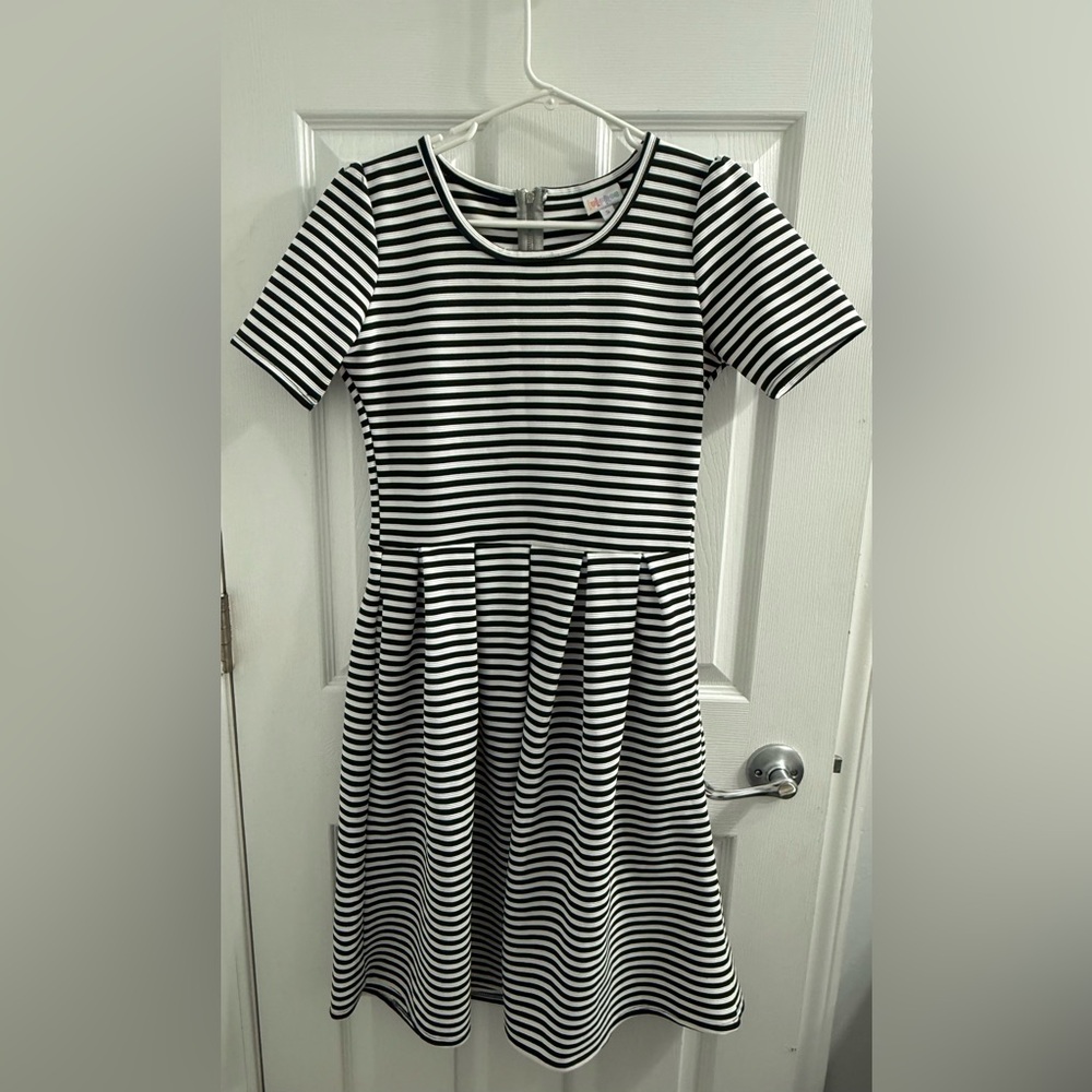 Striped Black and White Dress
